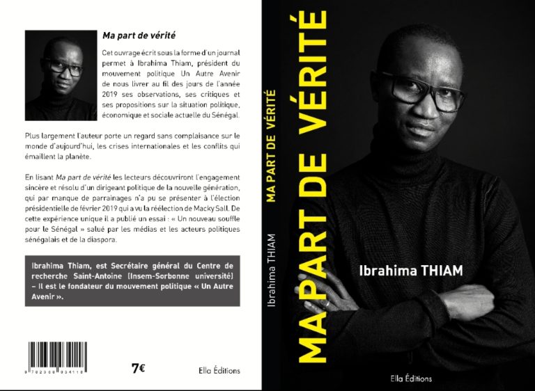 Les bonnes feuilles du livre d’Ibrahima Thiam:  » Ma Part de vérité »
