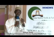 L’appel à la mobilisation de la Zawiya Seydina Cheikh de Paris