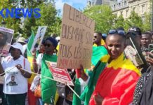 PARIS :Manifestation de la Diaspora Place de la République à Paris. Voici les différentes réactions.
