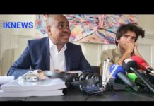 Paris: conférence de presse Juan Brancon et Saïd Larifou